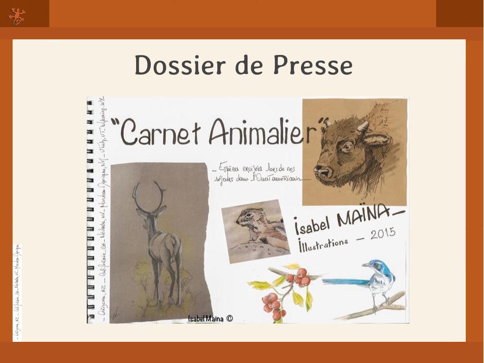 Dossier de Presse Carnet Animalier