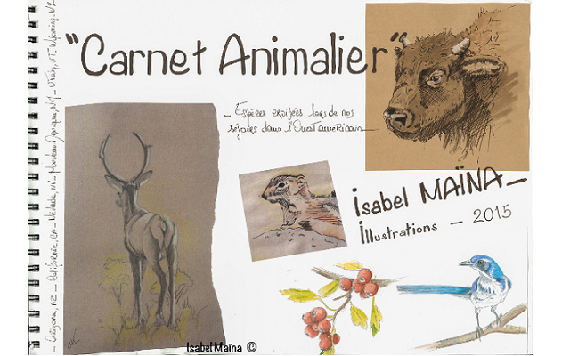 Carnet animalier, couverture